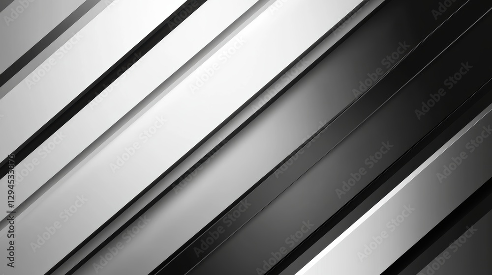 Obraz premium Abstract grayscale stripes diagonal pattern