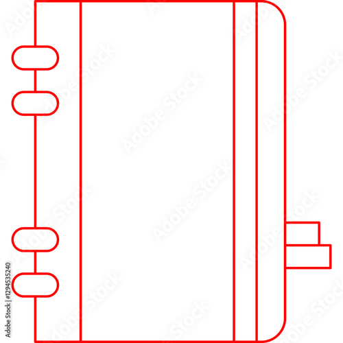 Diary icon single vector illustration