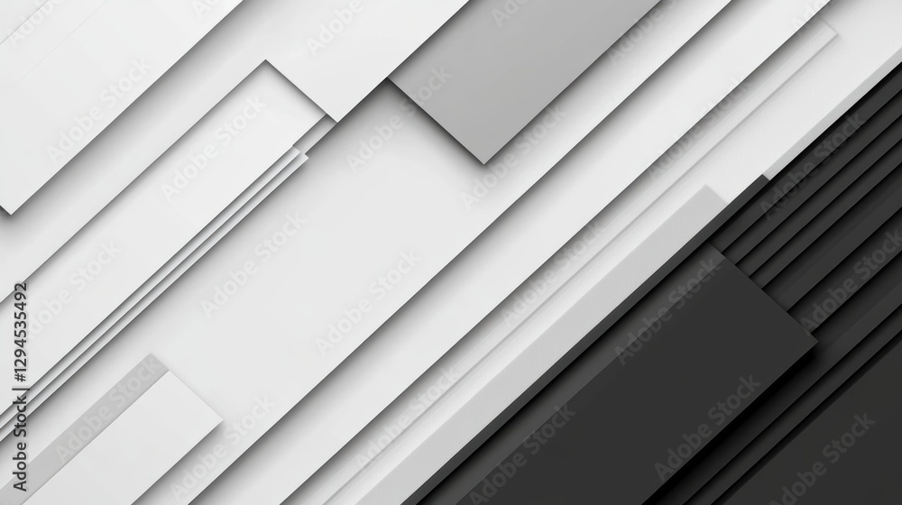 Obraz premium Abstract grayscale geometric design