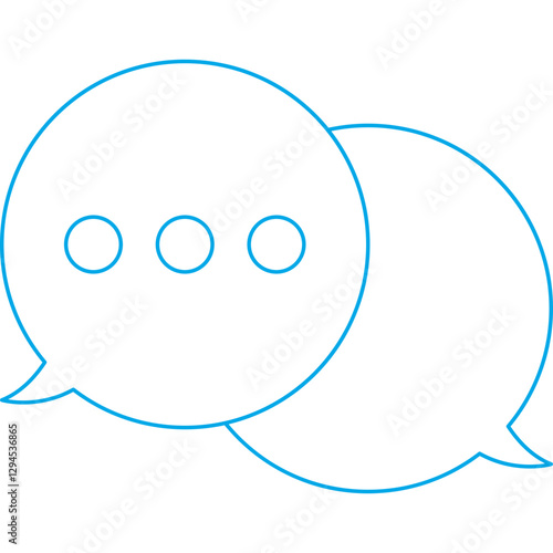 Chat icon single vector illustration