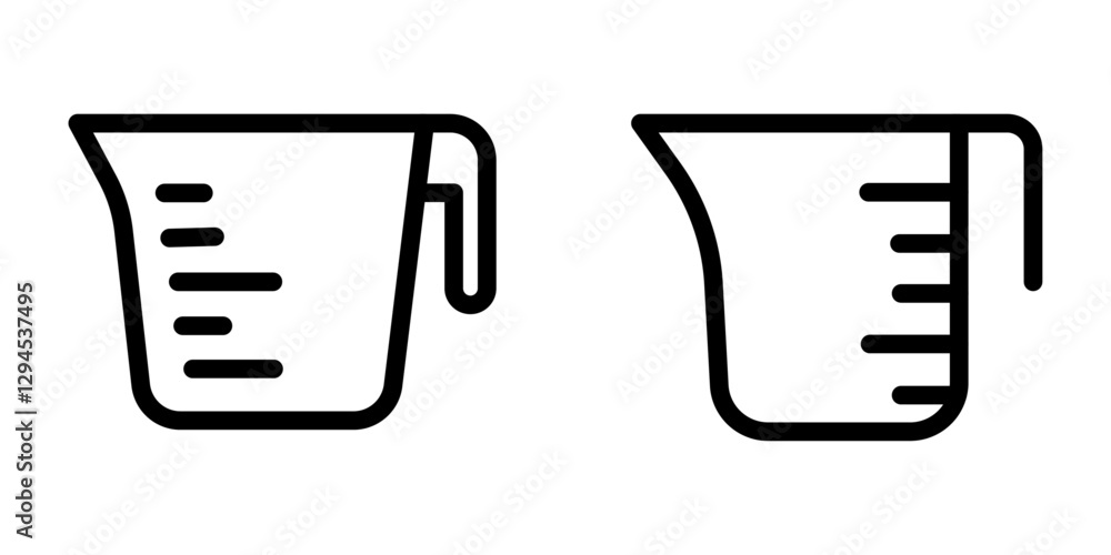 Essential Measuring Cups Icon Set – Vector Design Symbols Essential Measuring Cups Icon Set – Vector Design Symbols