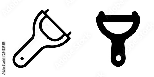 Handy Peeler Icon Set – Vector Design Symbols