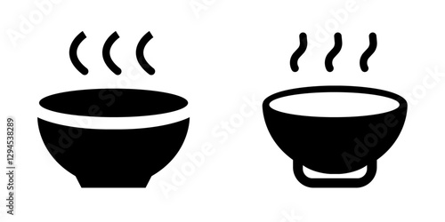 Delicious Soup Icon Set – Vector Design Symbols