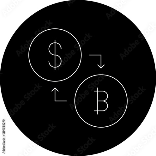 Conversion icon single vector illustration