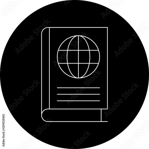 Geography Book icon single vector illustration