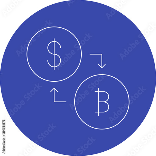 Conversion icon single vector illustration