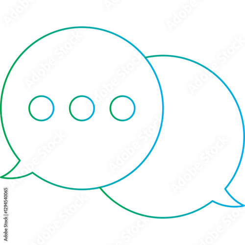 Chat icon single vector illustration