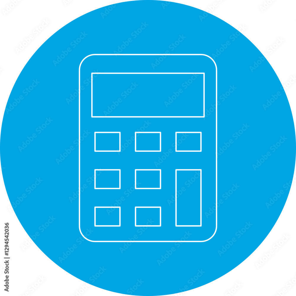 Calculator icon single vector illustration