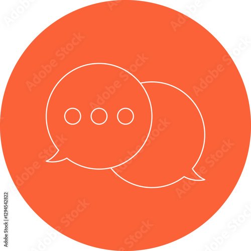 Chat icon single vector illustration
