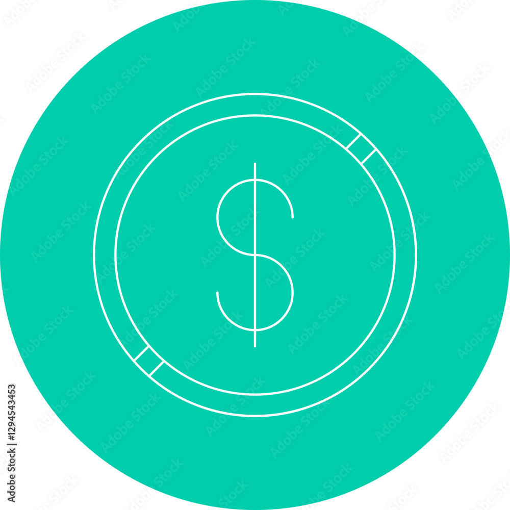 Currency icon single vector illustration Currency icon single vector illustration