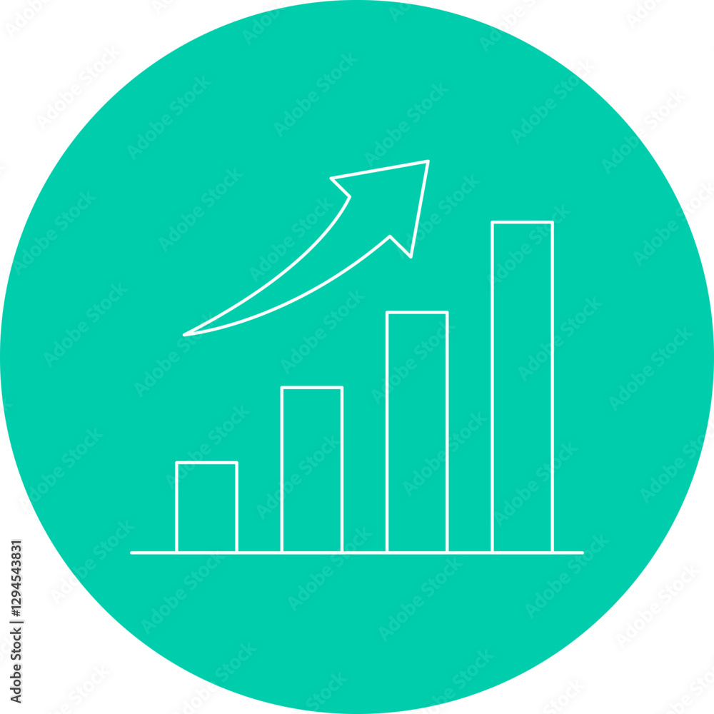 Bar Graph icon single vector illustration Bar Graph icon single vector illustration