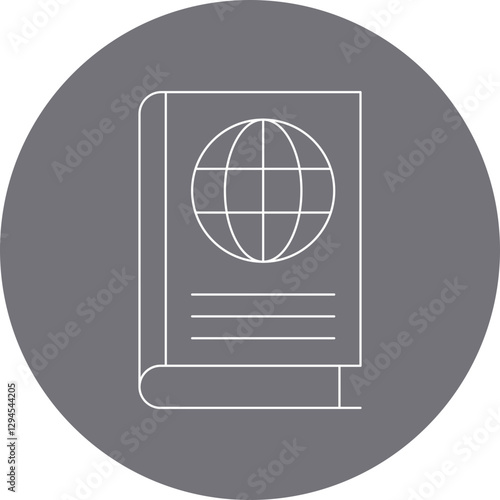 Geography Book icon single vector illustration