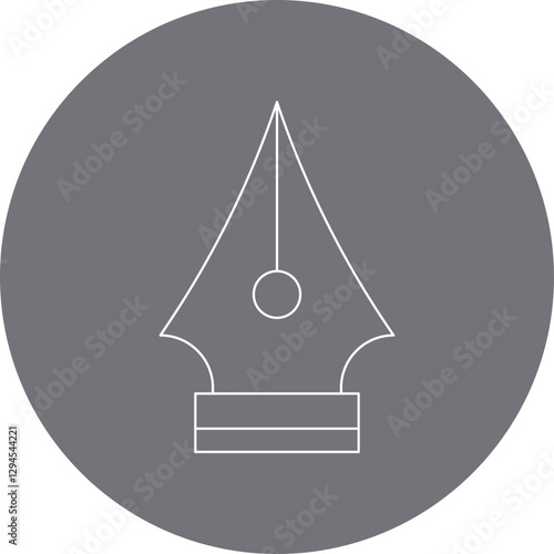 Fountain Pen icon single vector illustration