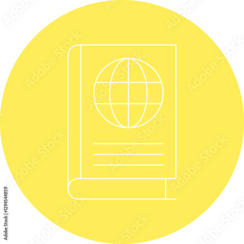 Geography Book icon single vector illustration