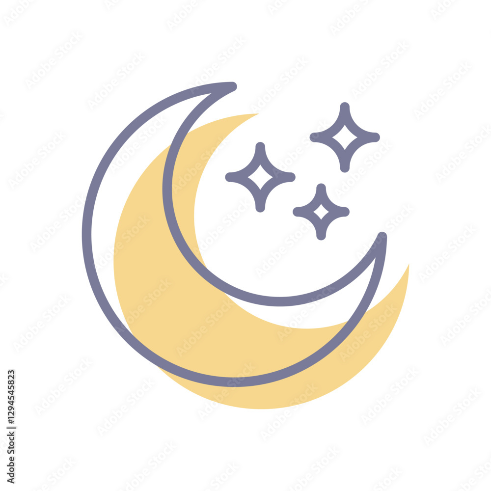 Night Vector icon Night Vector icon
