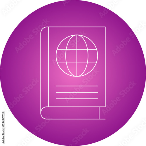 Geography Book icon single vector illustration