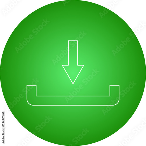 Download icon single vector illustration