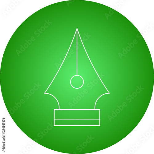 Fountain Pen icon single vector illustration