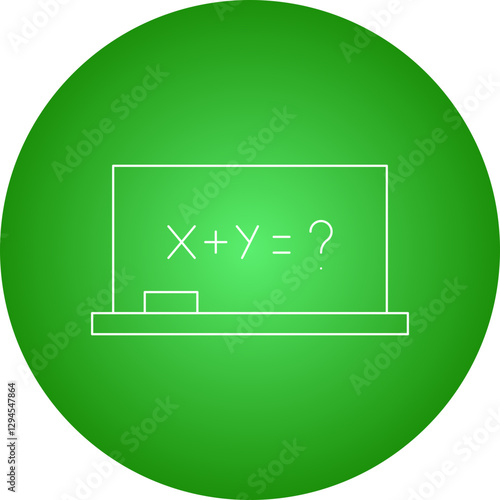 Algebra icon single vector illustration