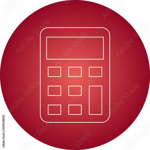 Calculator icon single vector illustration