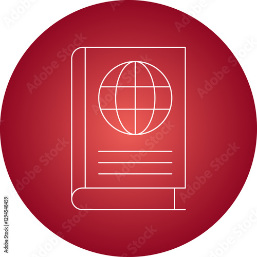 Geography Book icon single vector illustration