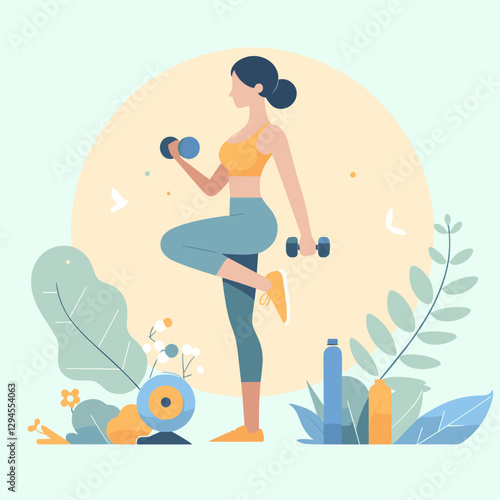 A clean and stylish design showcasing women performing bodyweight exercises for abs at home, emphasizing fitness and convenience. Perfect for guides and apps.