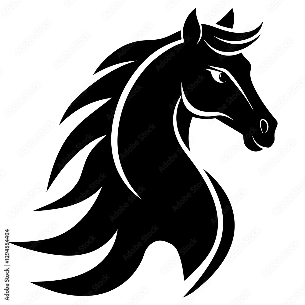 Fototapeta premium horse silhouette vector