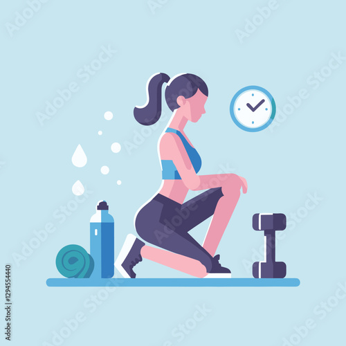 A clean and stylish design showcasing women performing bodyweight exercises for abs at home, emphasizing fitness and convenience. Perfect for guides and apps.