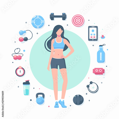 A clean and stylish design showcasing women performing bodyweight exercises for abs at home, emphasizing fitness and convenience. Perfect for guides and apps.