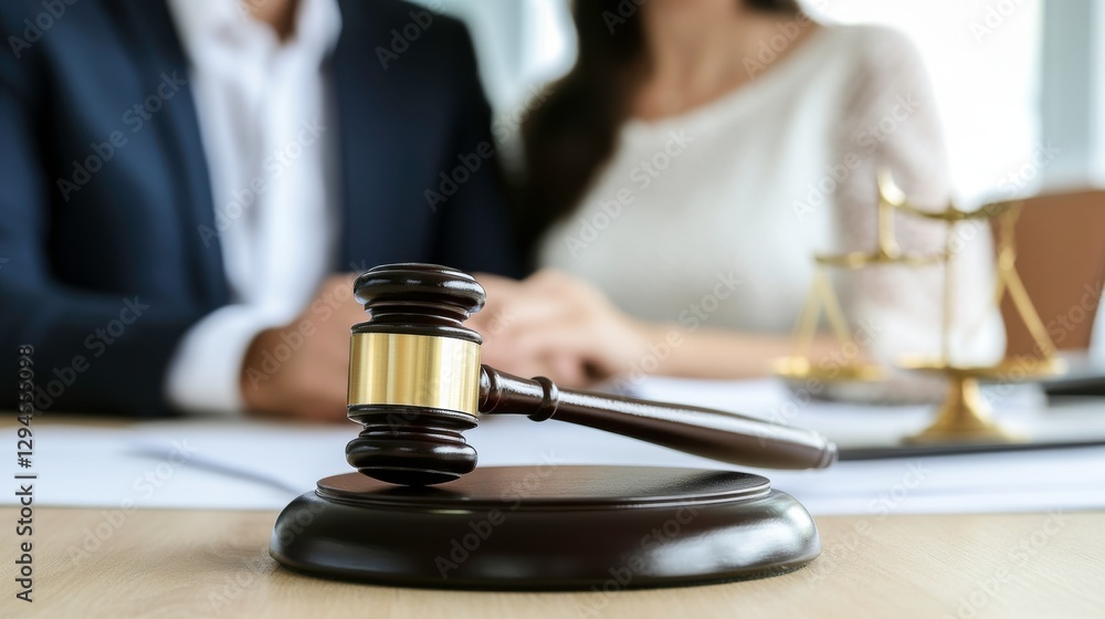 Elderly Couple Discussing Estate Plans with Lawyer