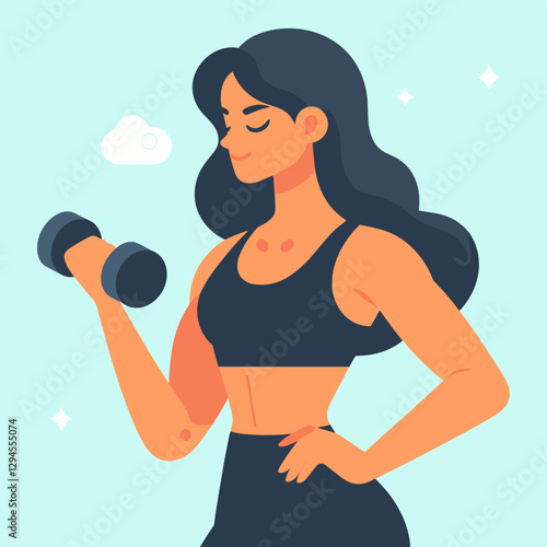 An empowering visual of women in fitness programs at ladies-only gyms, focusing on strength and camaraderie. Ideal for fitness centers and personal trainers.