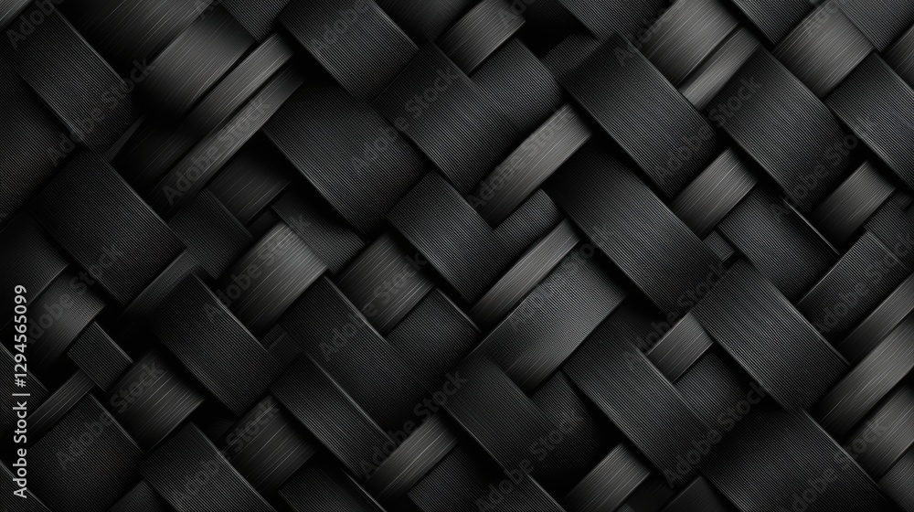 Abstract black woven texture background. Abstract black woven texture background.