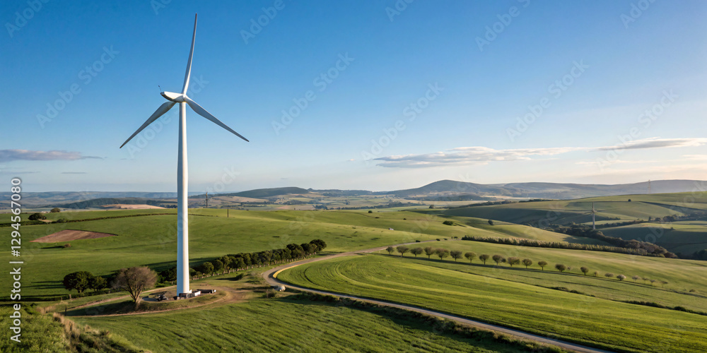 Wind Turbine Generating Electricity Wind Turbine Generating Electricity