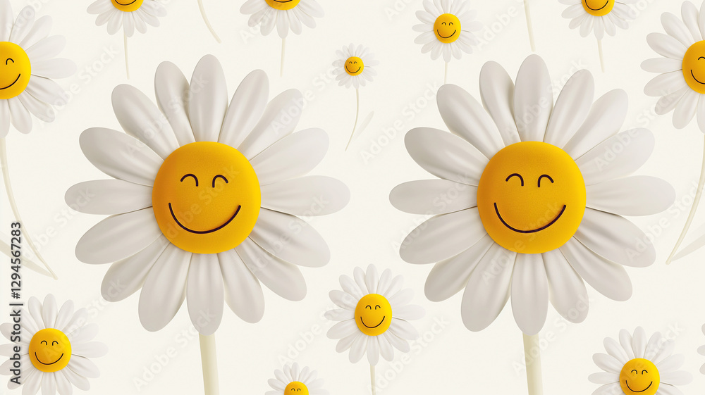Daisy flower seamless texture Daisy flower seamless texture