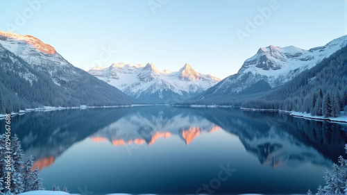 Wallpaper Mural lake in mountains Torontodigital.ca