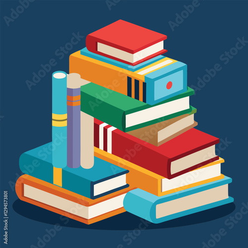 books vector