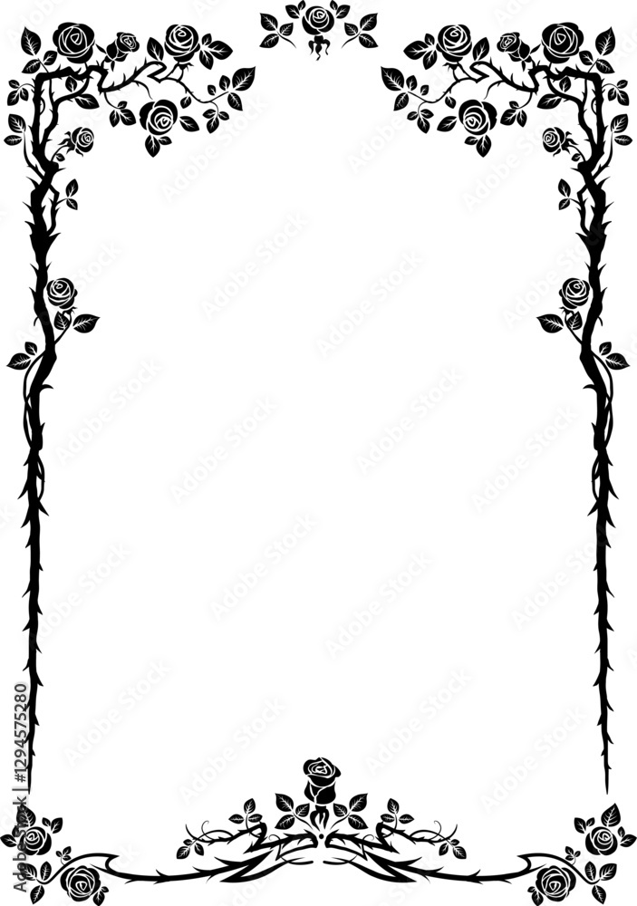 Obraz premium Fairy roses frame