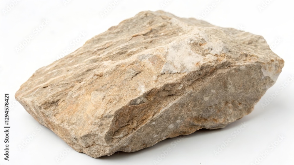Light Beige Rough-Textured Rock Sample Light Beige Rough-Textured Rock Sample