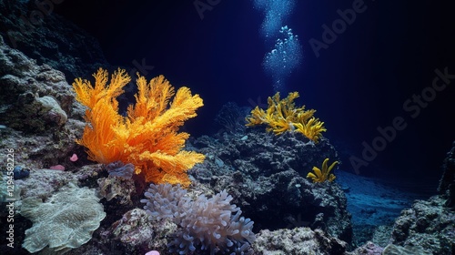 Underwater Volcanic Vent With Hot Water photo