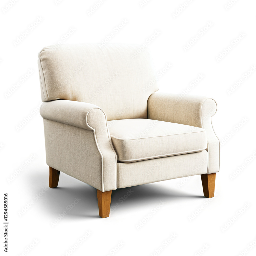 cozy armchair isolated on transparent background cozy armchair isolated on transparent background