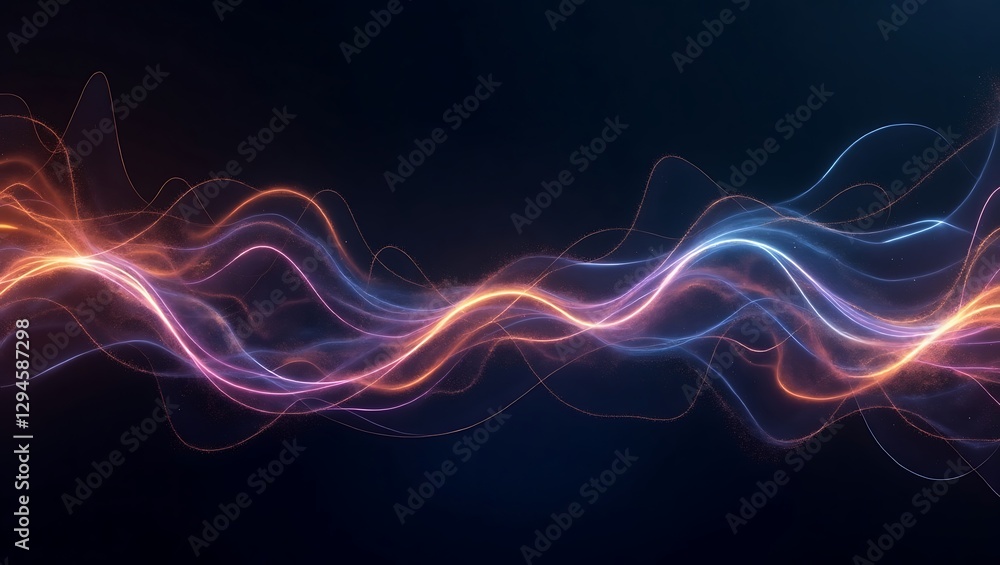 Abstract colorful wavy motion background. Generative Ai. Abstract colorful wavy motion background. Generative Ai.