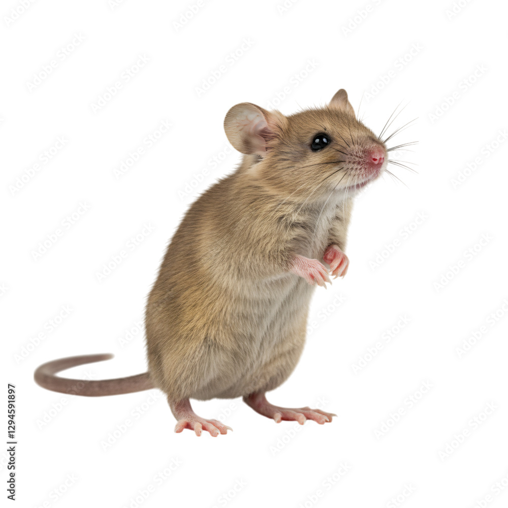 Adorable Little Mouse Standing on its Hind Legs Adorable Little Mouse Standing on its Hind Legs