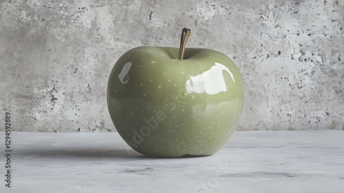 Wallpaper Mural Photo of a green apple on a grey background
 Torontodigital.ca