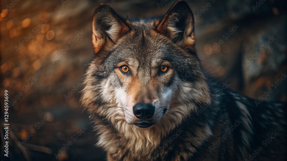 Obraz premium gray wolf canis lupus