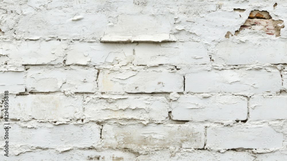 Fototapeta premium white brick wall may used as background
