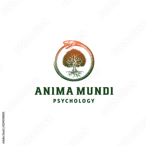 Jungian psychotherapy Medical & Pharmaceutical mystical element logo design