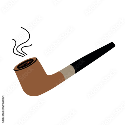 A pipe for smoking tobacco.