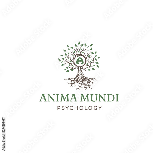Jungian psychotherapy Medical & Pharmaceutical mystical element logo design