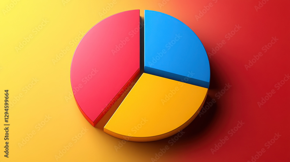 Flat pie chart icon in one block colour as an illustration on a white background. Flat pie chart icon in one block colour as an illustration on a white background.