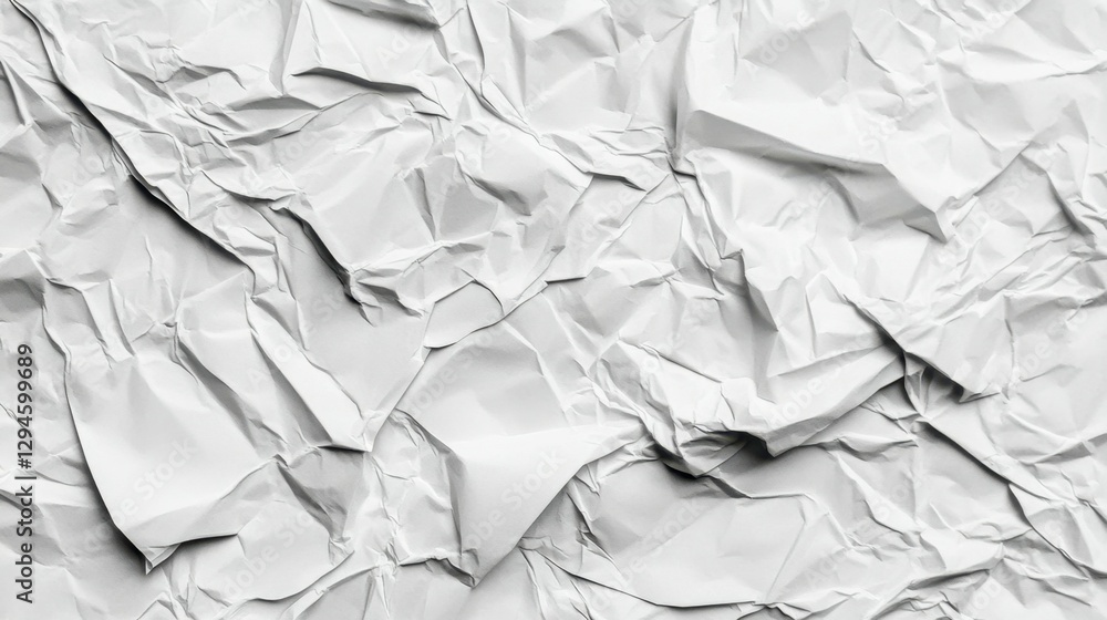 Obraz premium Crumpled white paper